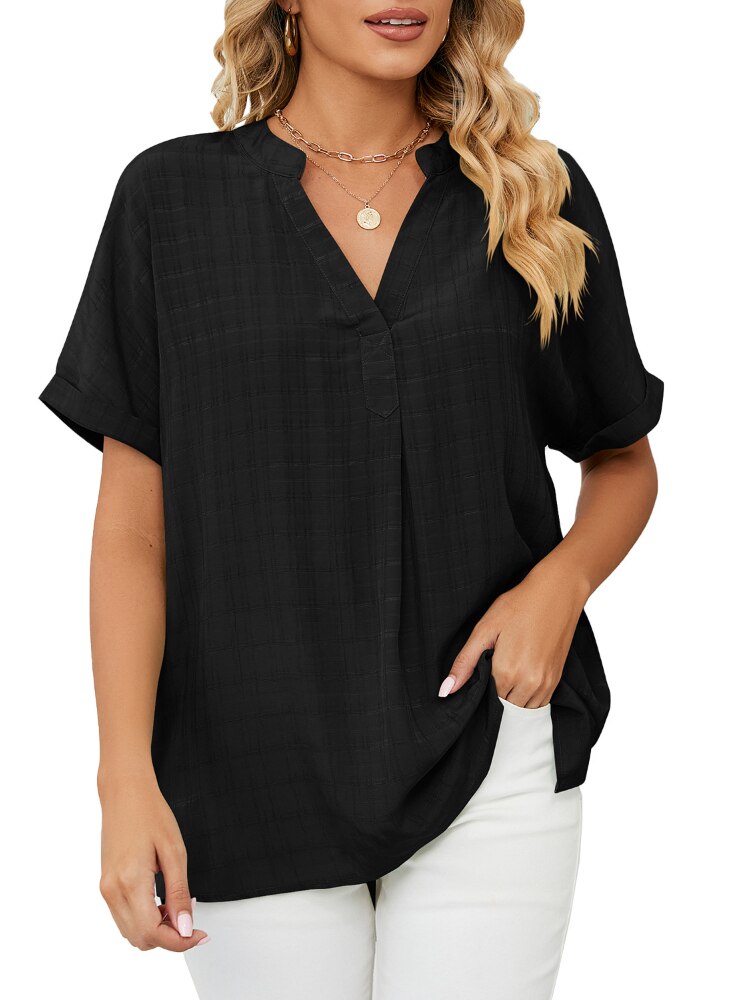 Femme™ | Relaxed V-Neck Blouse