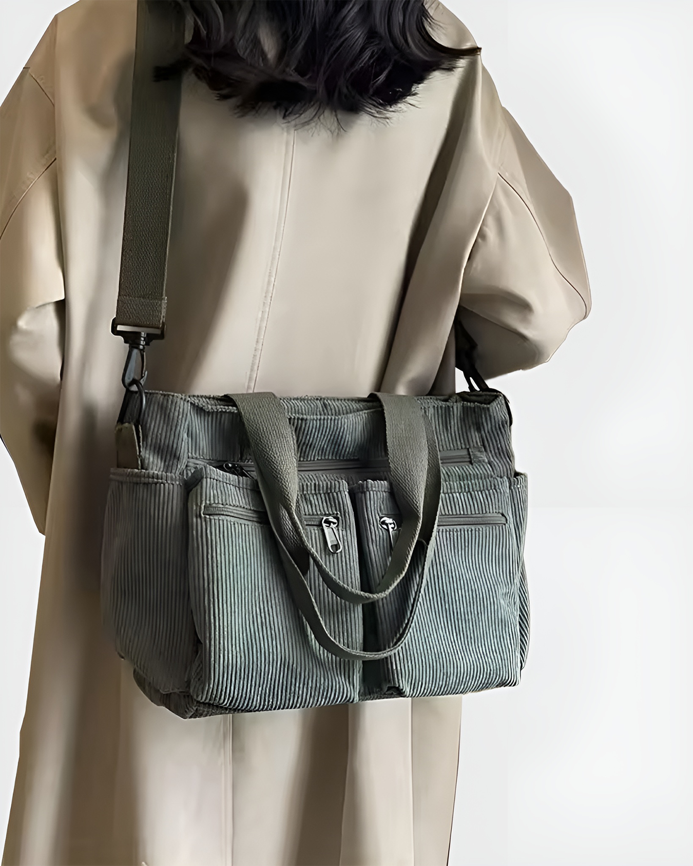 Femme™ | Corduroy Utility Tote Bag