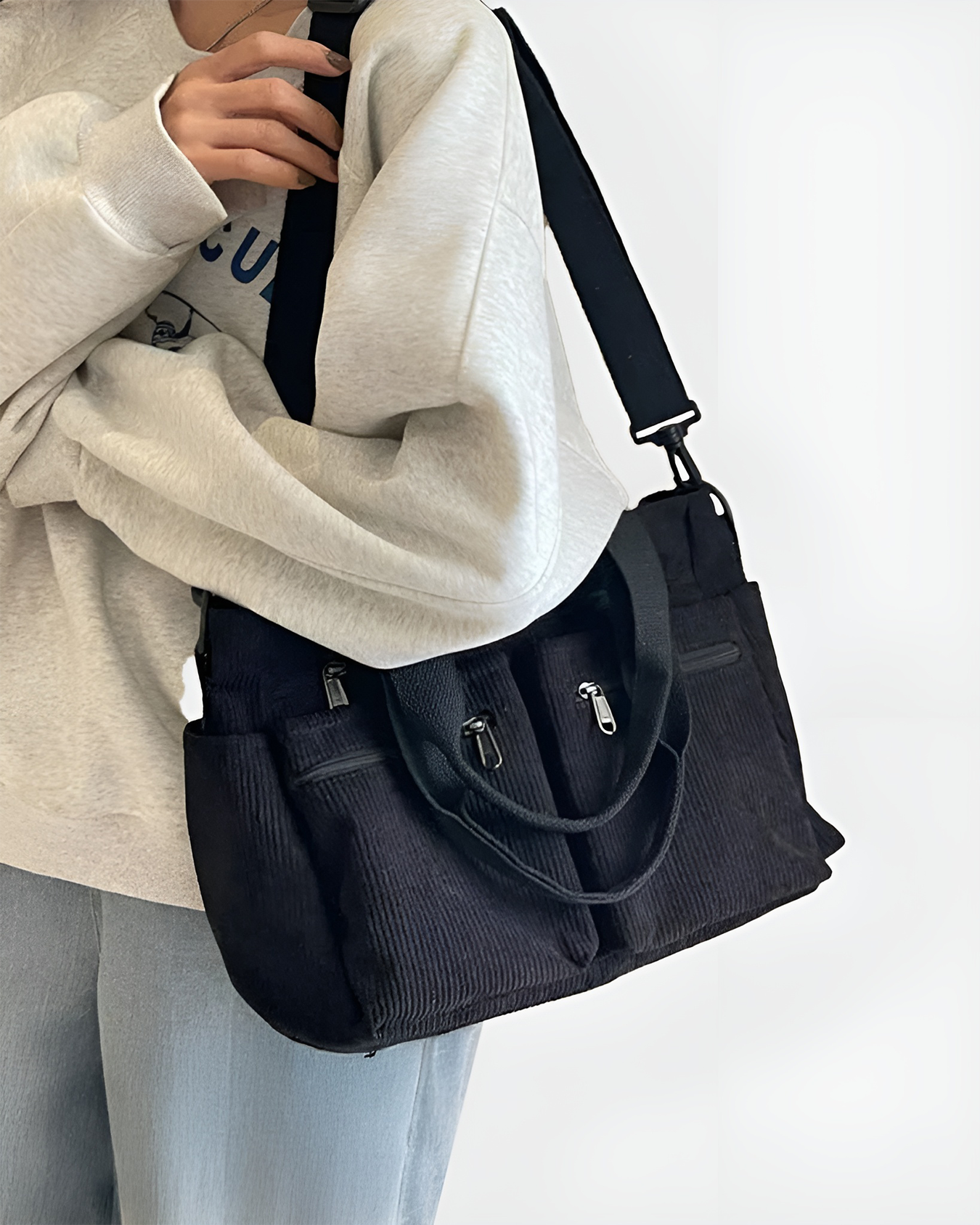 Femme™ | Corduroy Utility Tote Bag