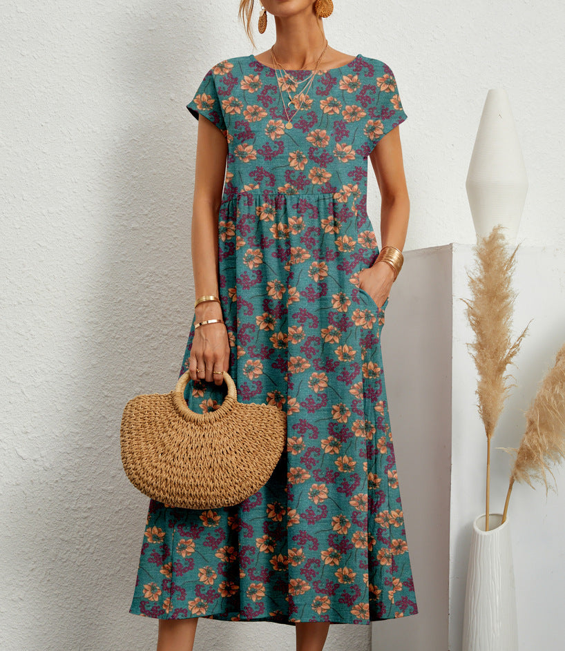 Femme™ | Floral Print Midi Dress