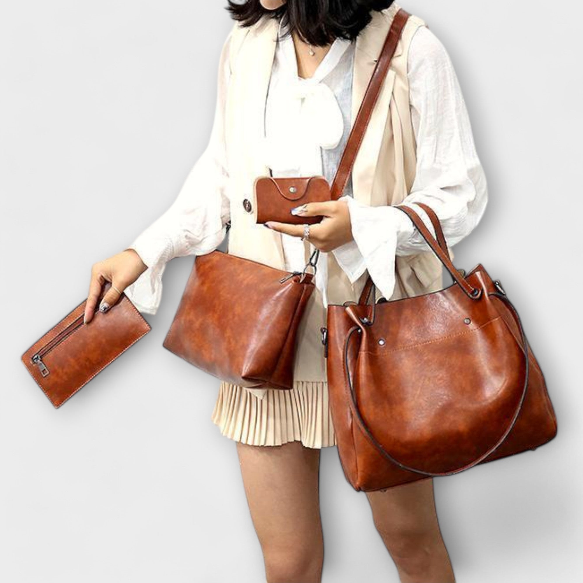 Femme™ | 4 Piece Vintage Bag Set