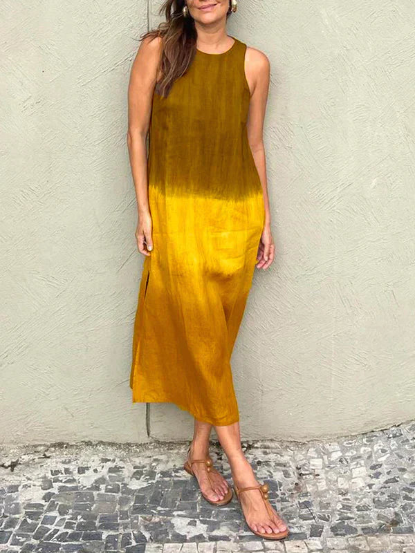 Femme™ | Sleeveless Ombre Midi Dress