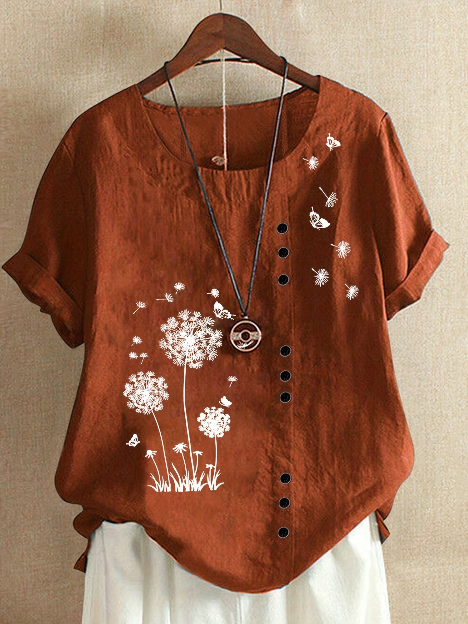 Femme™ | Dandelion Print Blouse