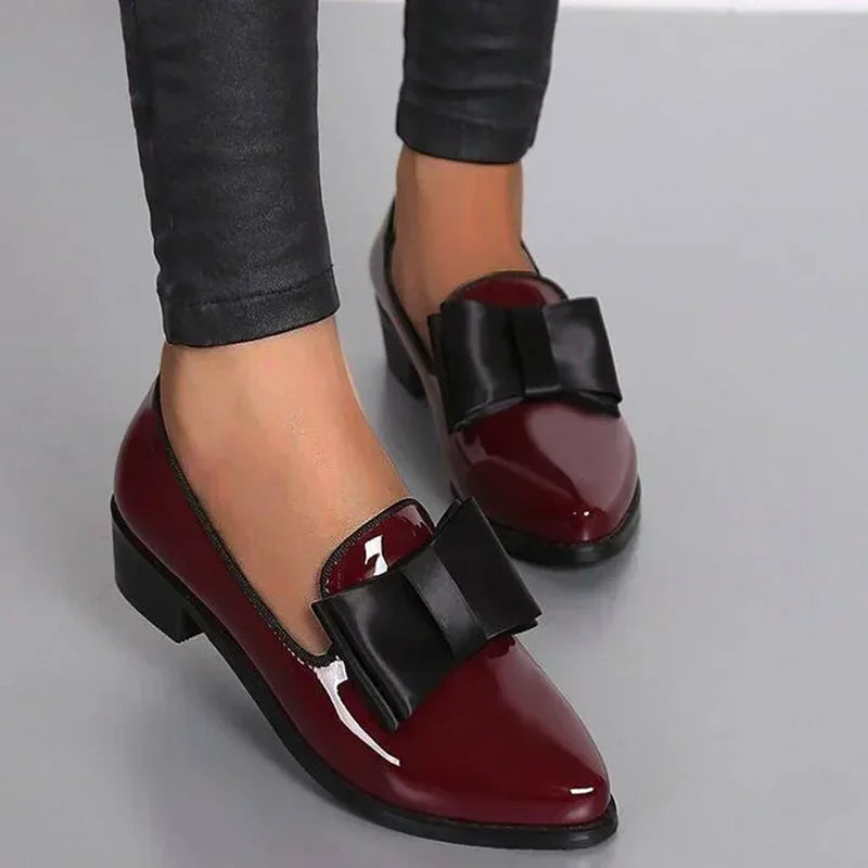 Femme™ | Versailles Patent Leather Bow Flats