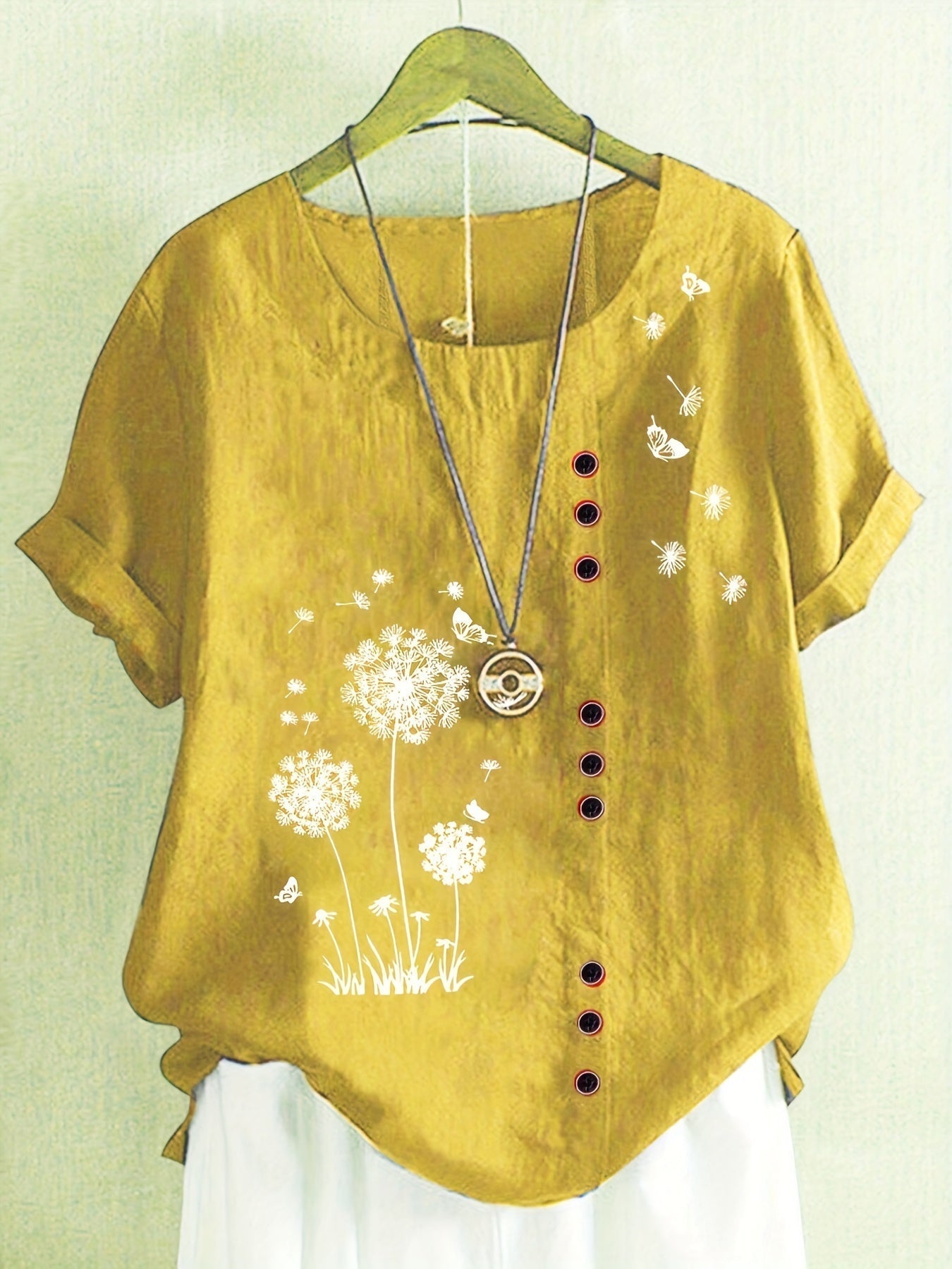 Femme™ | Dandelion Print Blouse