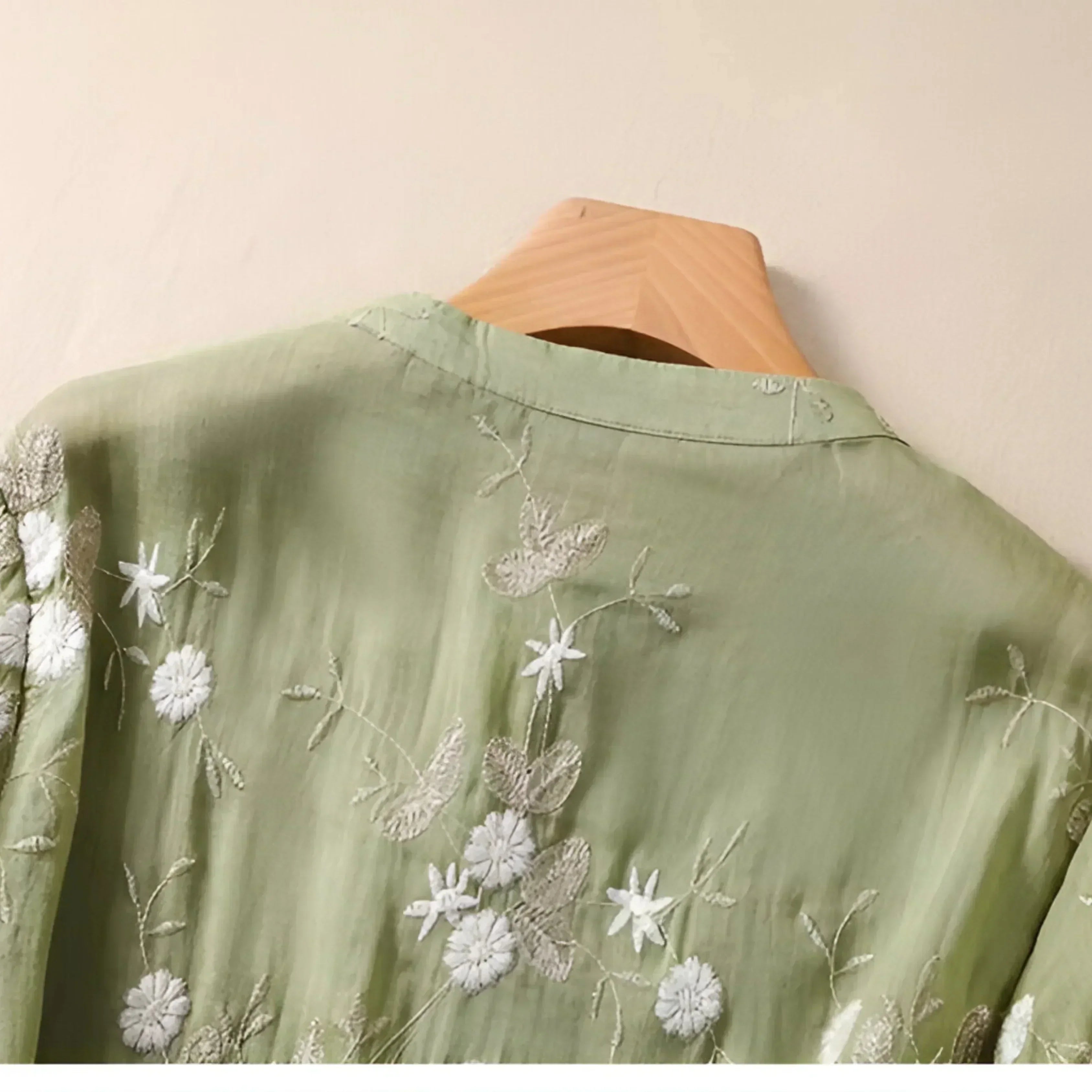 Femme™ | Embroidered Sheer Blouse