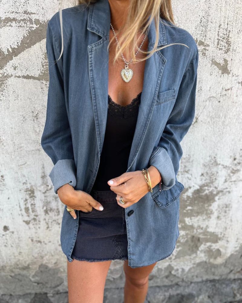 Femme™ | Casual Denim Blazer