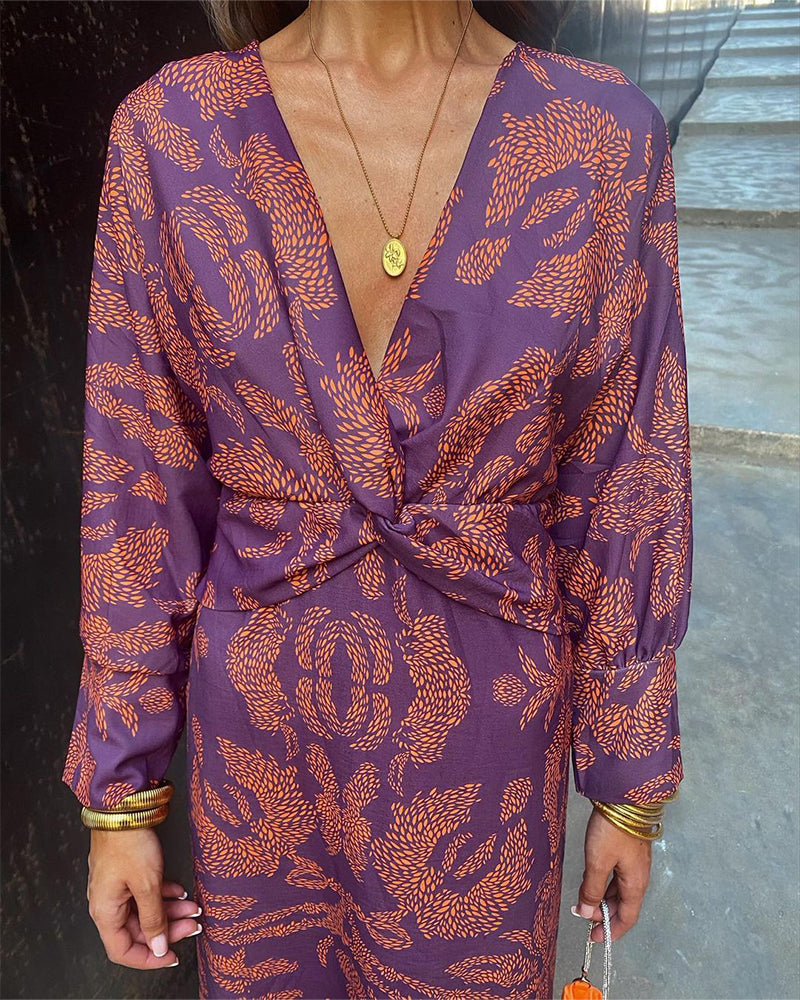 Femme™ | Elegant Knot-Front Dress