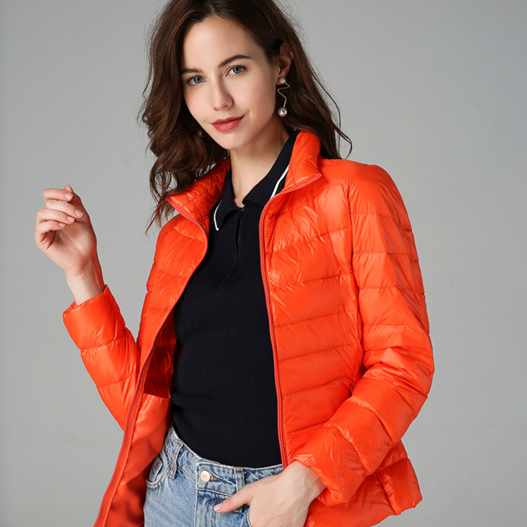 Femme™ | Ultralight Jacket with White Duck Feathers