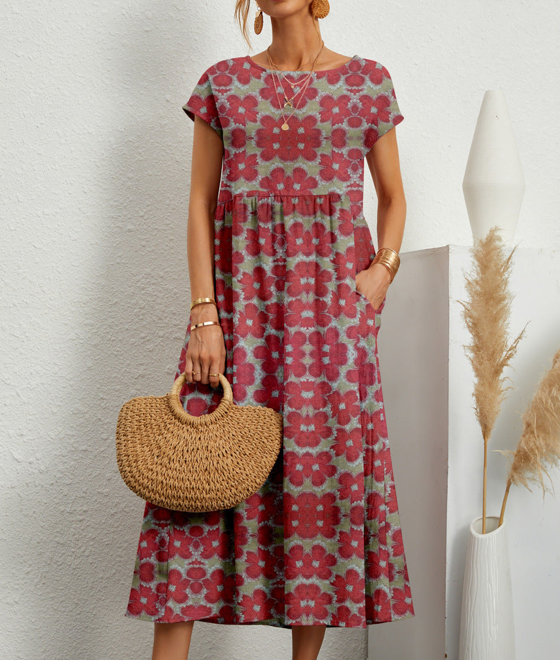 Femme™ | Floral Print Midi Dress