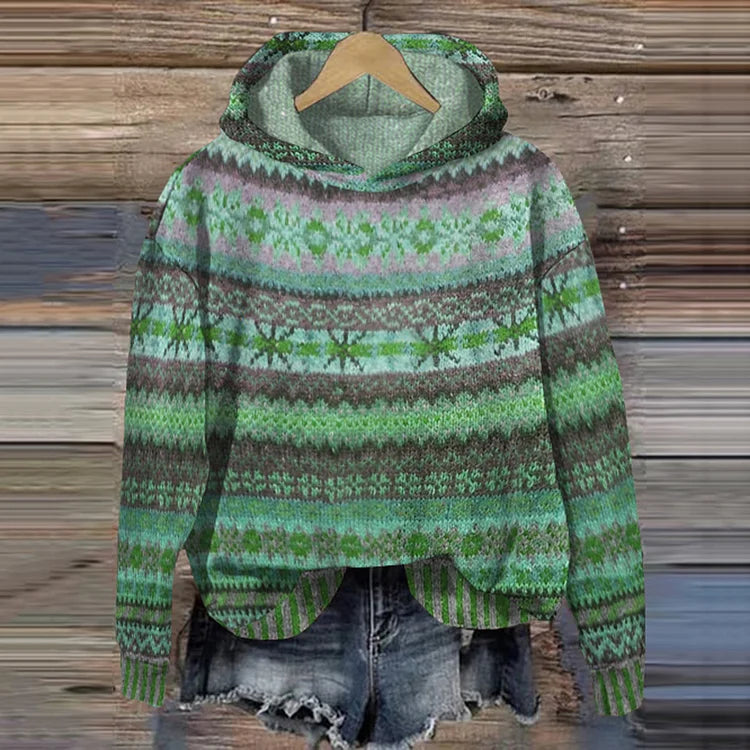 Femme™ | Ethnic Retro Hoodie
