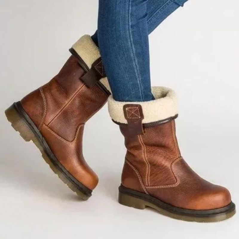 Femme™ | Lined Leather Winter Boots