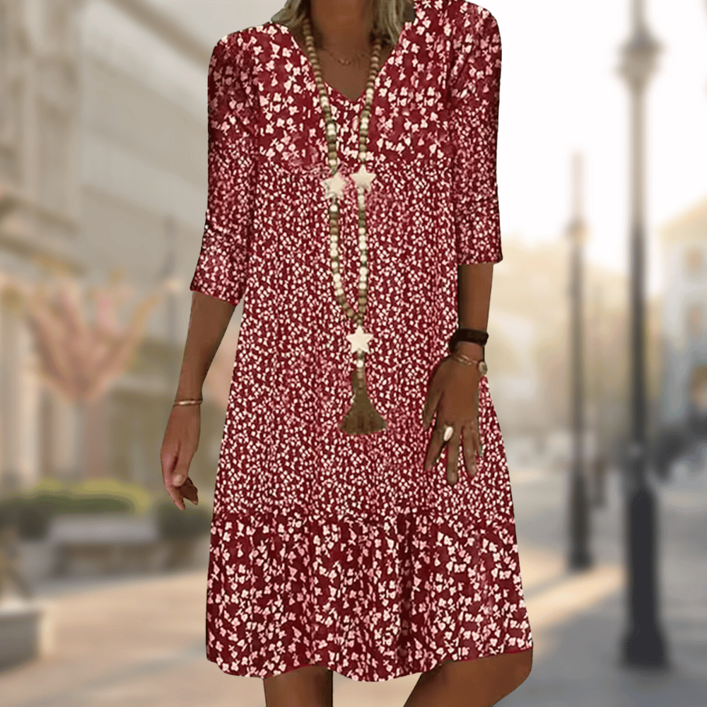 Femme™ | Floral Print Midi Dress