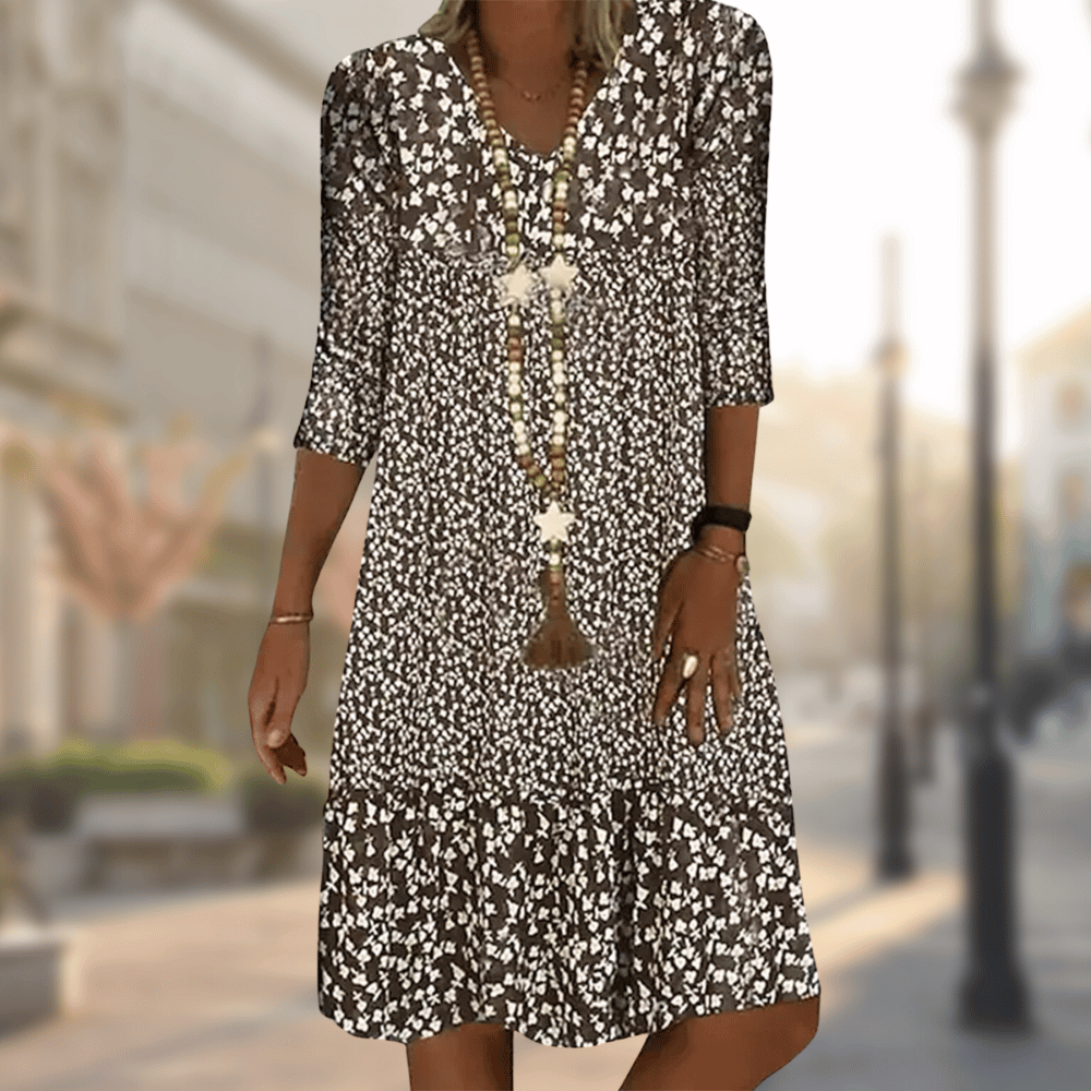 Femme™ | Floral Print Midi Dress