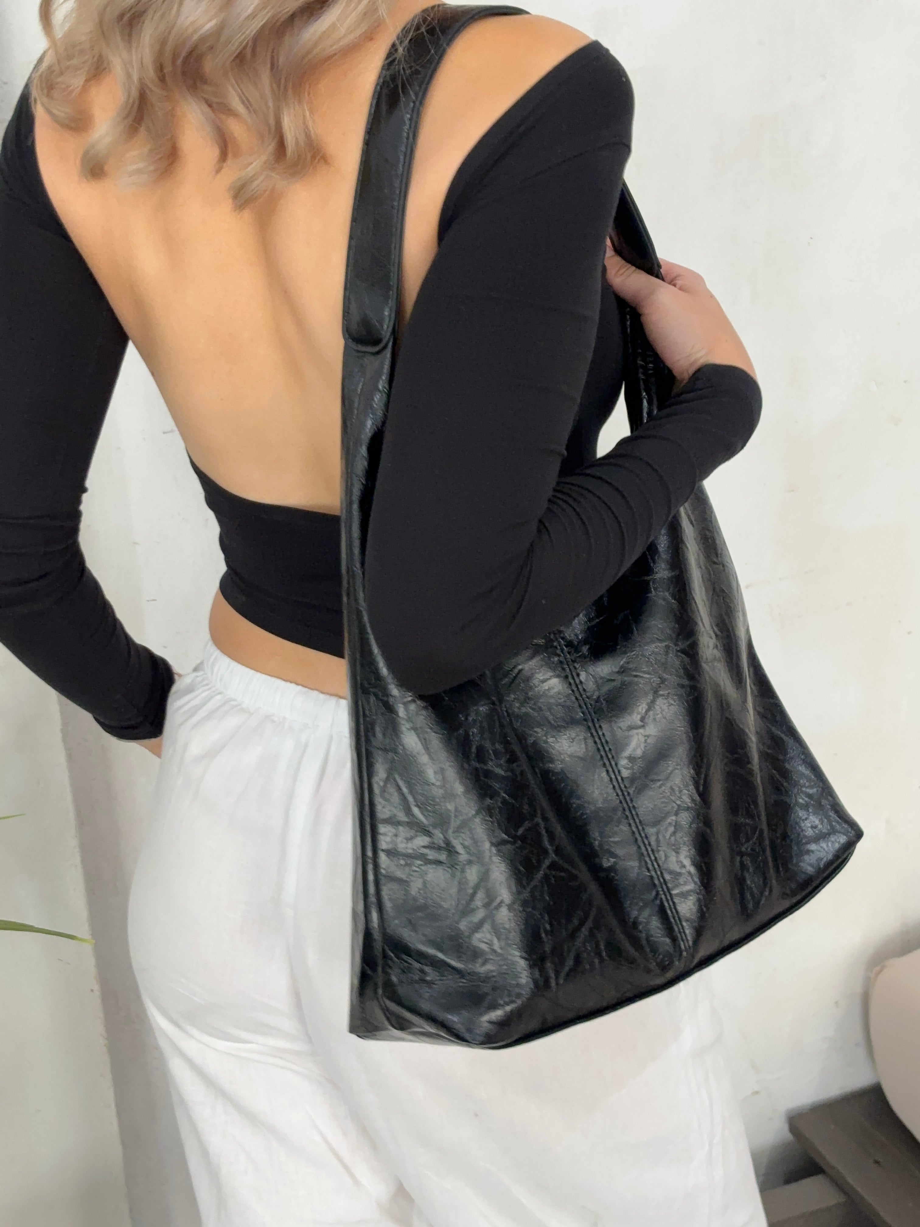 Femme™ | Crimson Luxe Leather Satchel