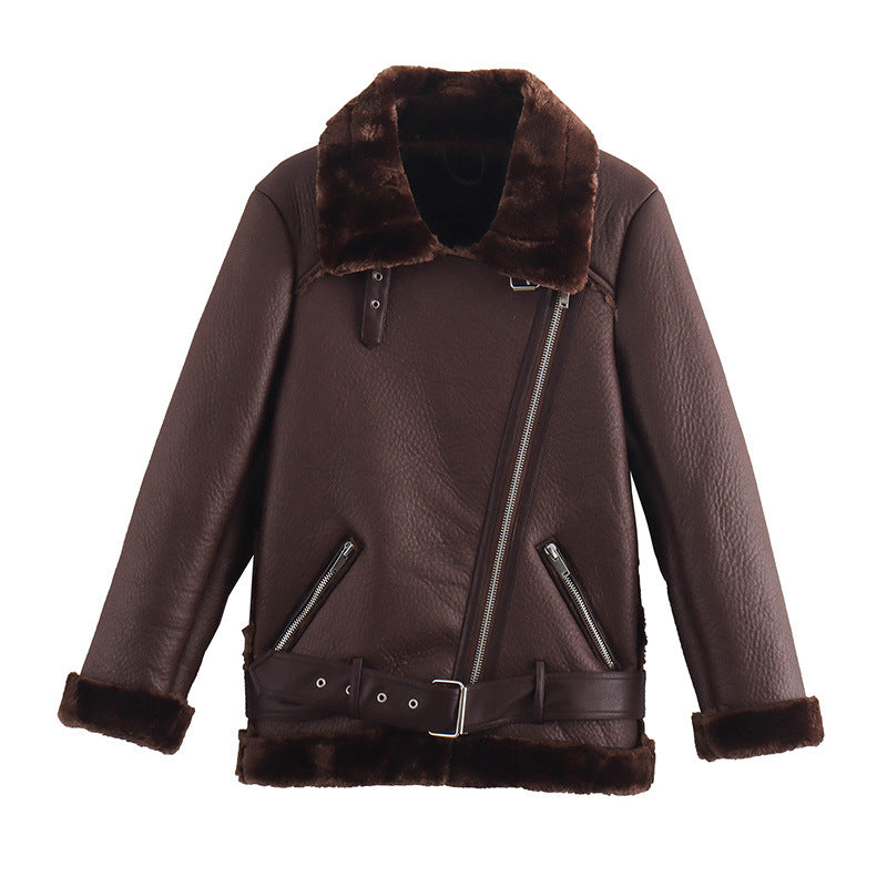 Femme™ | Fur Leather Jacket