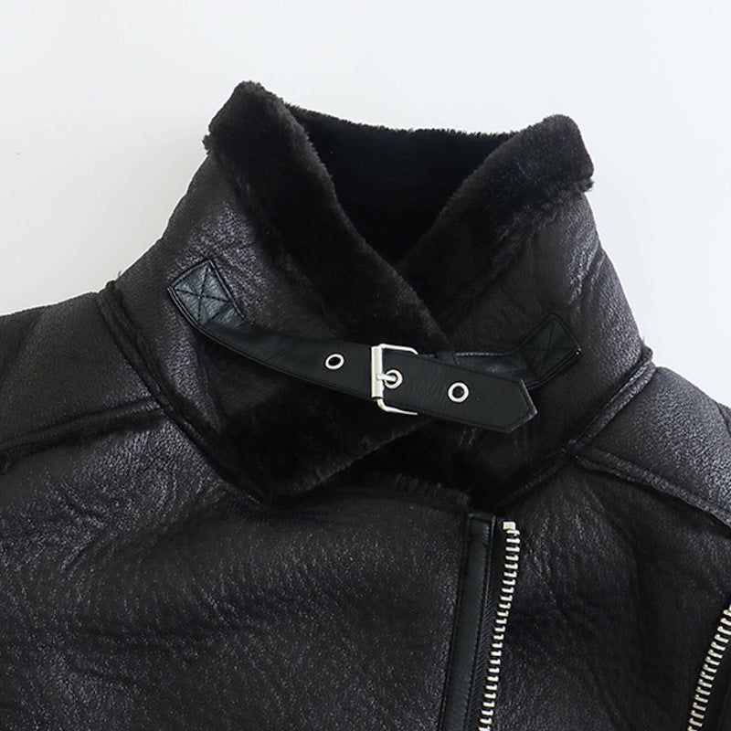 Femme™ | Fur Leather Jacket
