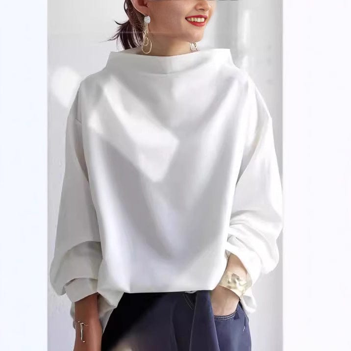 Femme™ | High-Neck Soft Knit Top