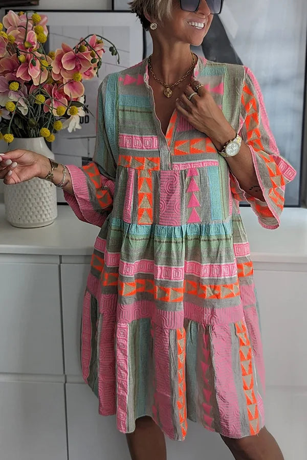 Femme™ | Boho Tiered Swing Dress