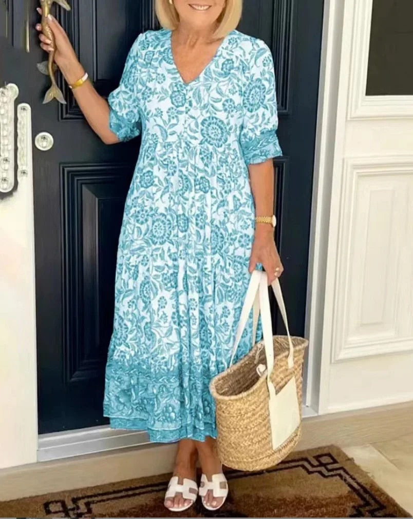 Femme™ | Floral Print Midi Dress