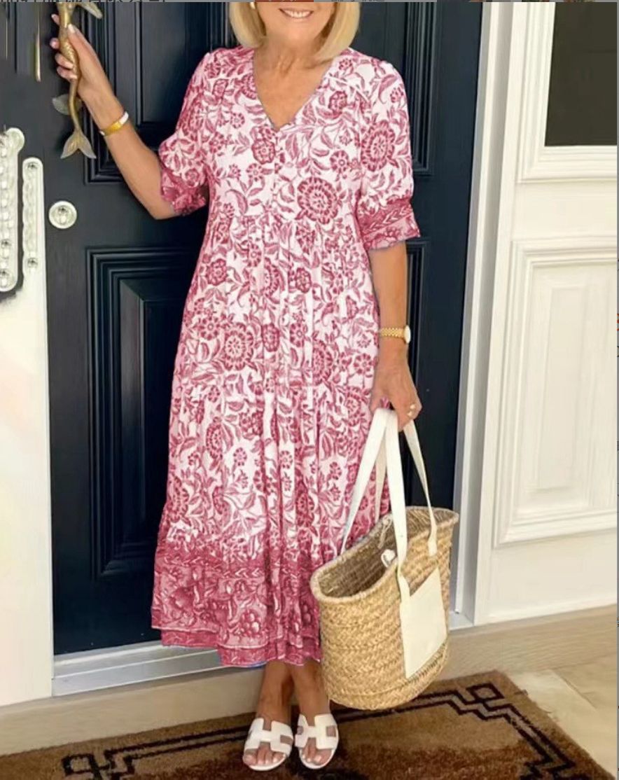 Femme™ | Floral Print Midi Dress