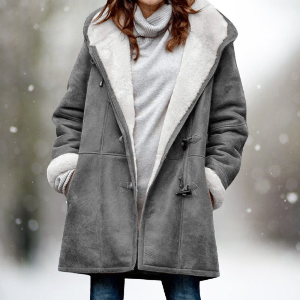 Femme™ | Premium Suede Fleece Hooded Jacket