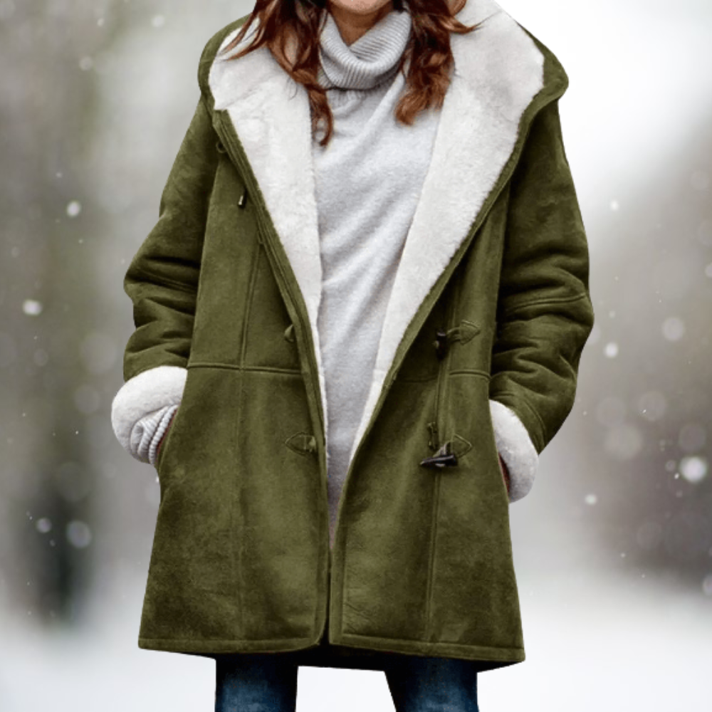 Femme™ | Premium Suede Fleece Hooded Jacket