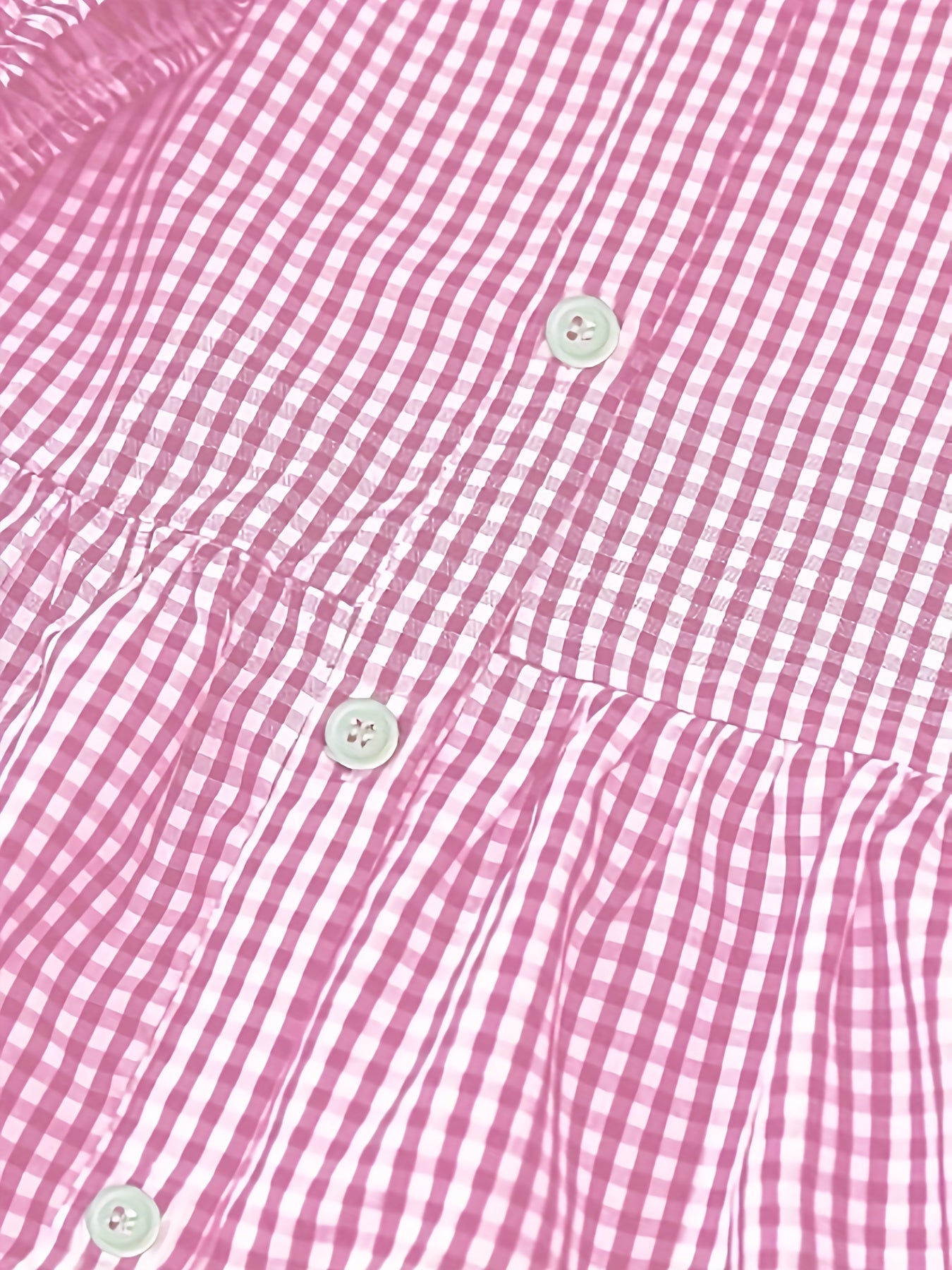 Femme™ | Gingham Button-Up Tiered Dress