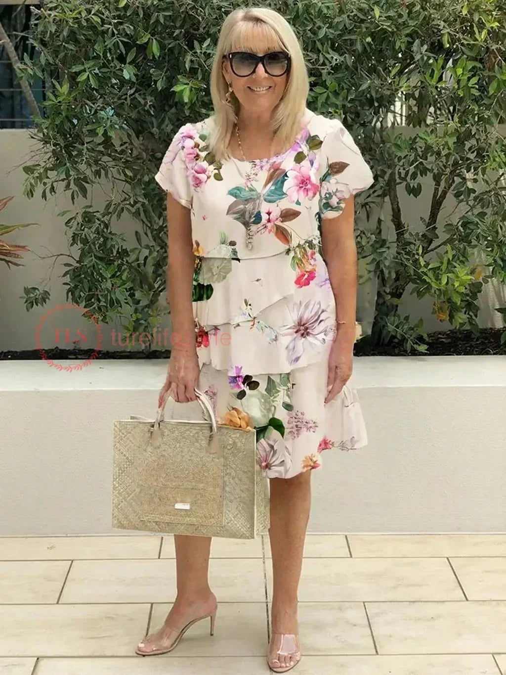 Femme™ | Floral Ruffle Dress