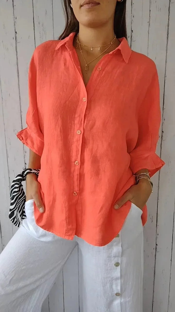 Femme™ | Relaxed Button-Up Shirt