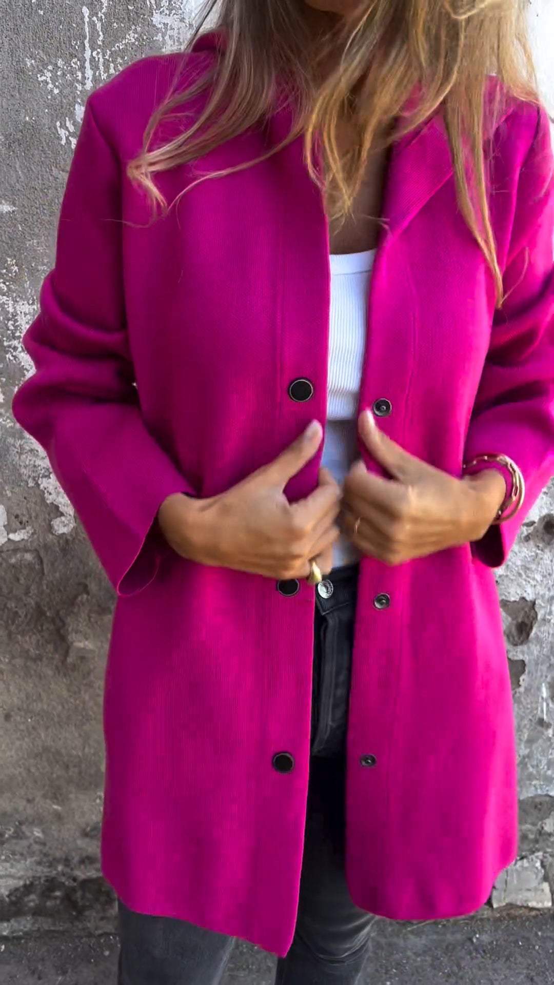 Femme™ | Button-detailed Hooded Cardigan