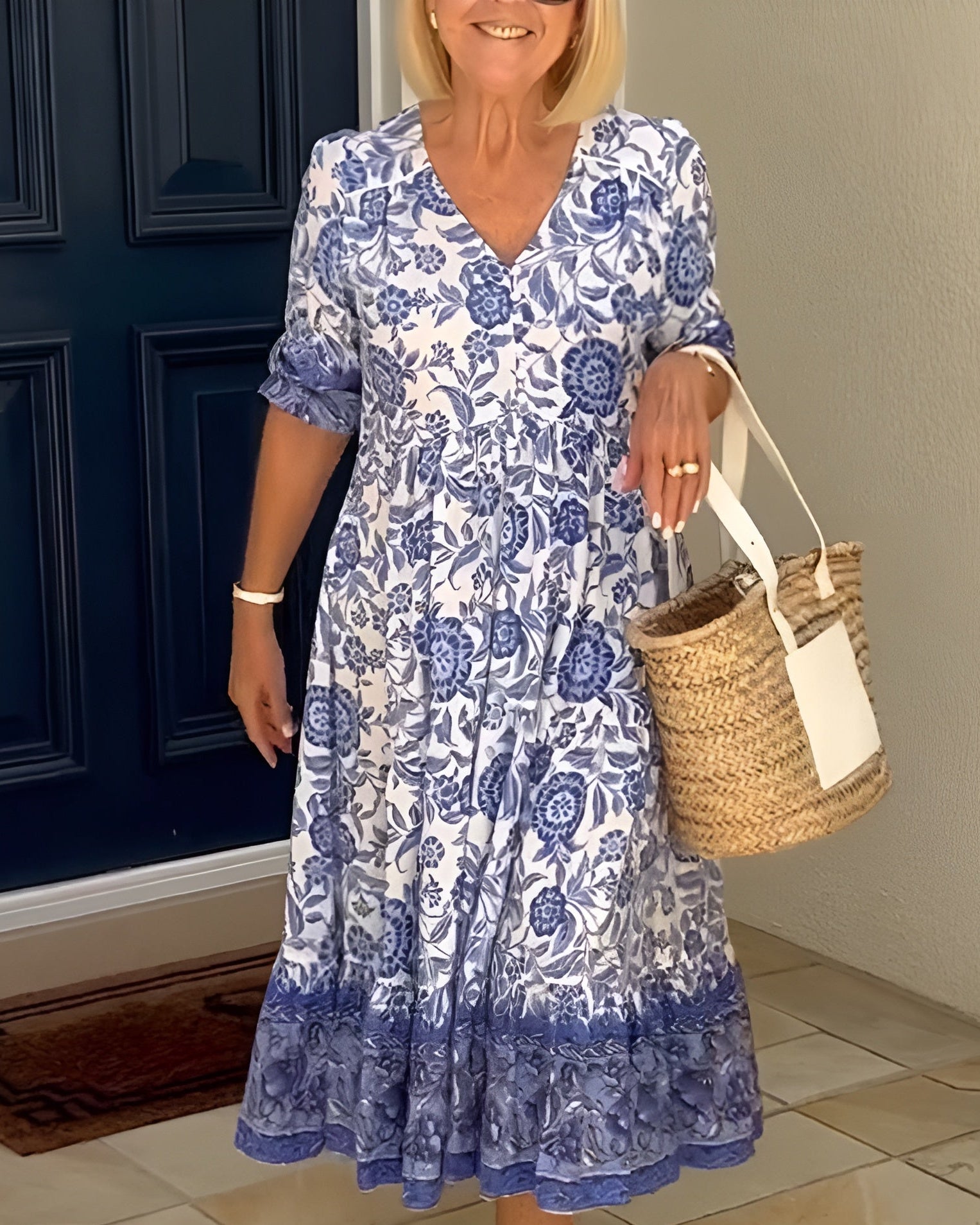 Femme™ | Floral Print Midi Dress