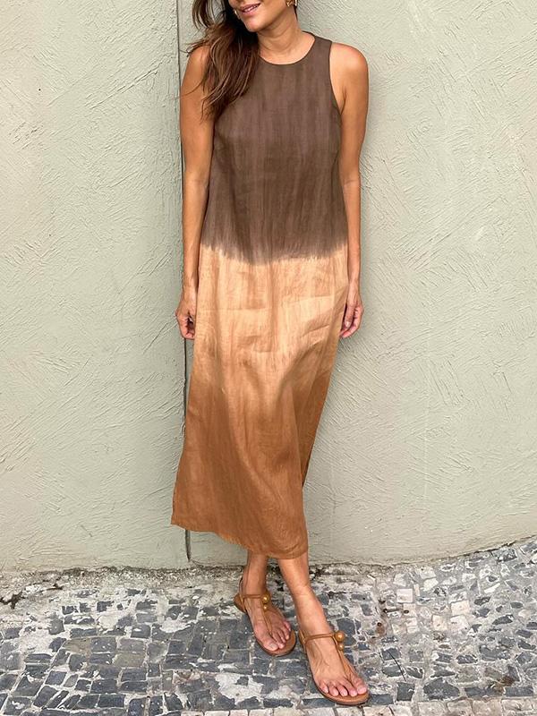 Femme™ | Sleeveless Ombre Midi Dress