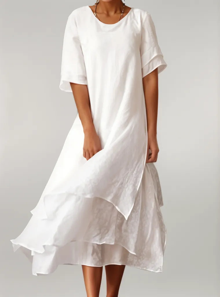 Femme™ | Layered Flowy Midi Dress