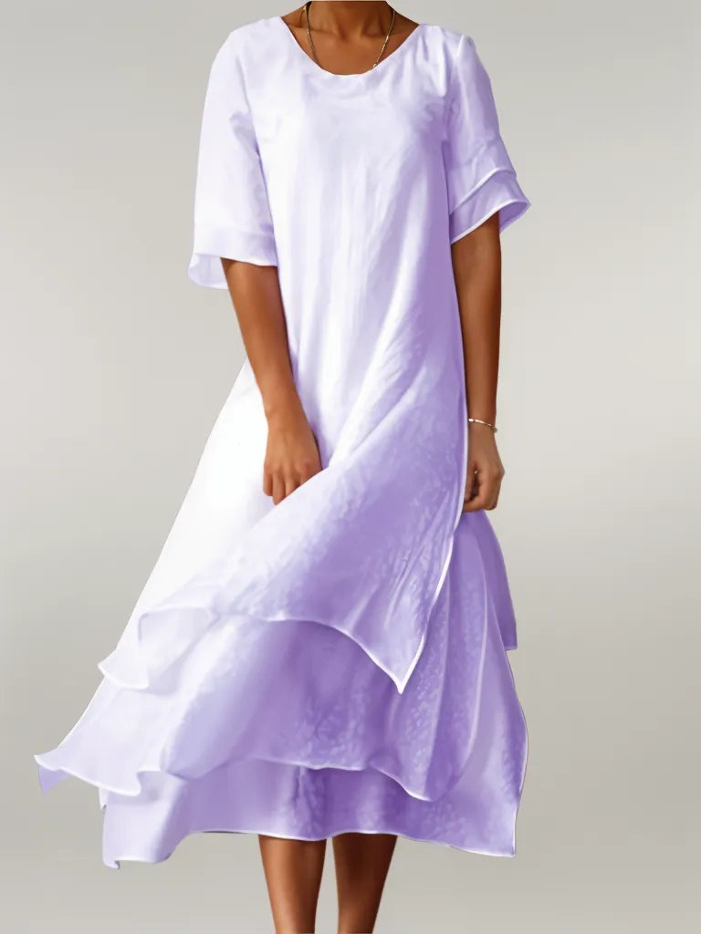 Femme™ | Layered Flowy Midi Dress