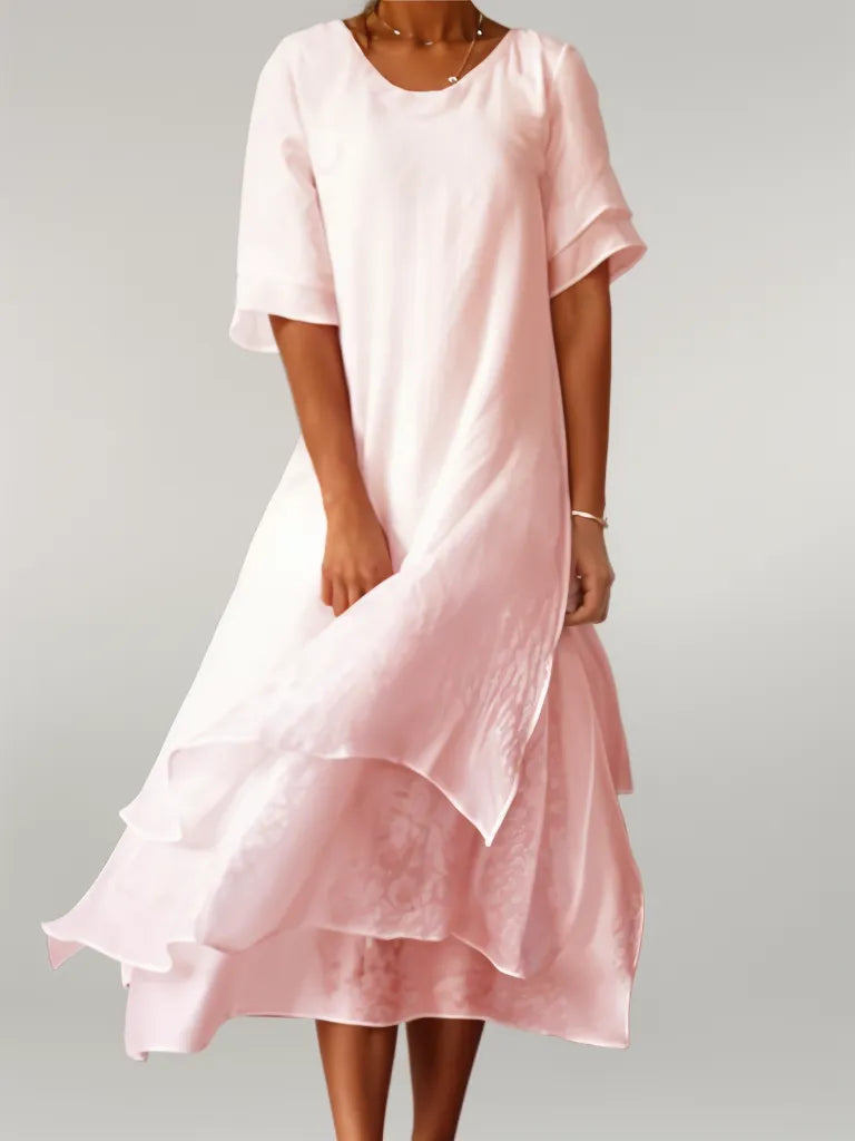 Femme™ | Layered Flowy Midi Dress