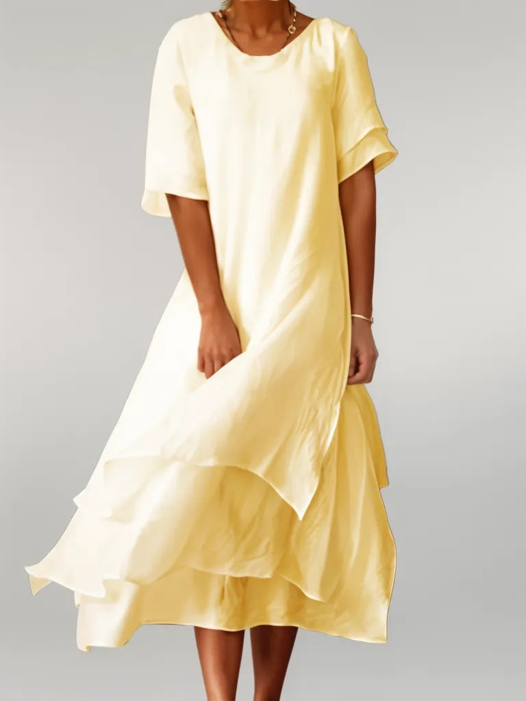 Femme™ | Layered Flowy Midi Dress