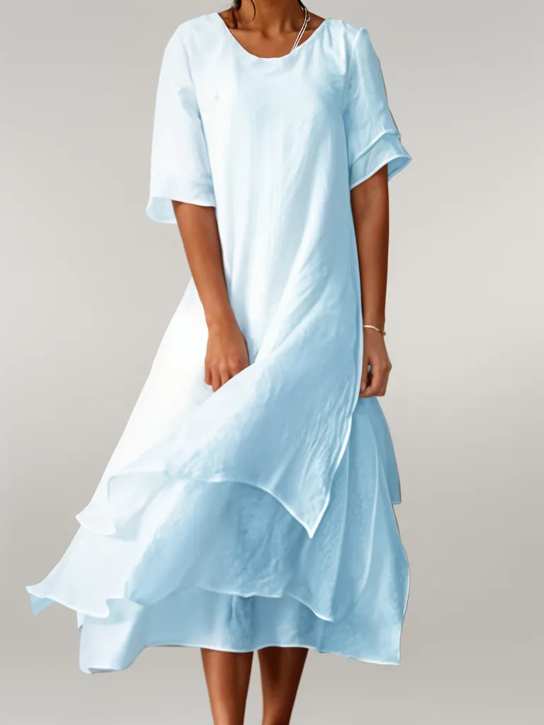 Femme™ | Layered Flowy Midi Dress