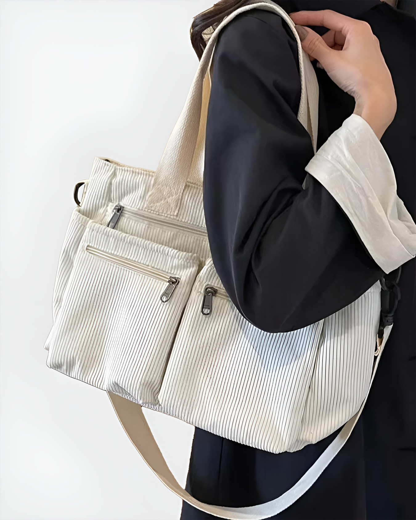 Femme™ | Corduroy Utility Tote Bag