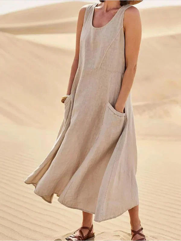 Femme™ | Sleeveless Flowy Midi Dress