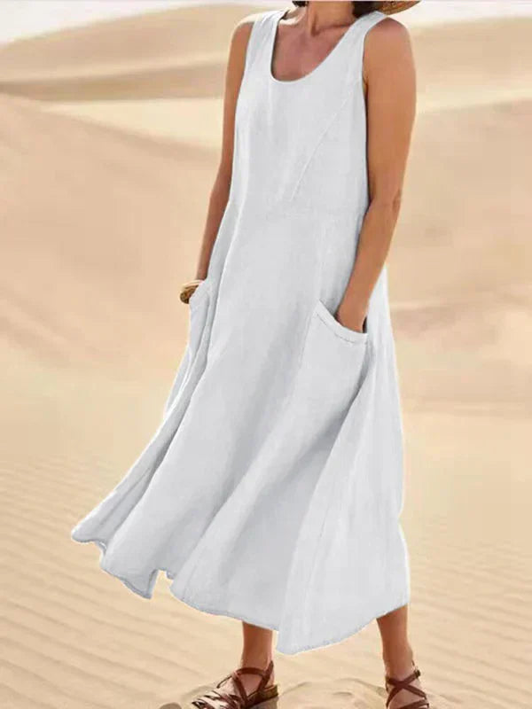 Femme™ | Sleeveless Flowy Midi Dress