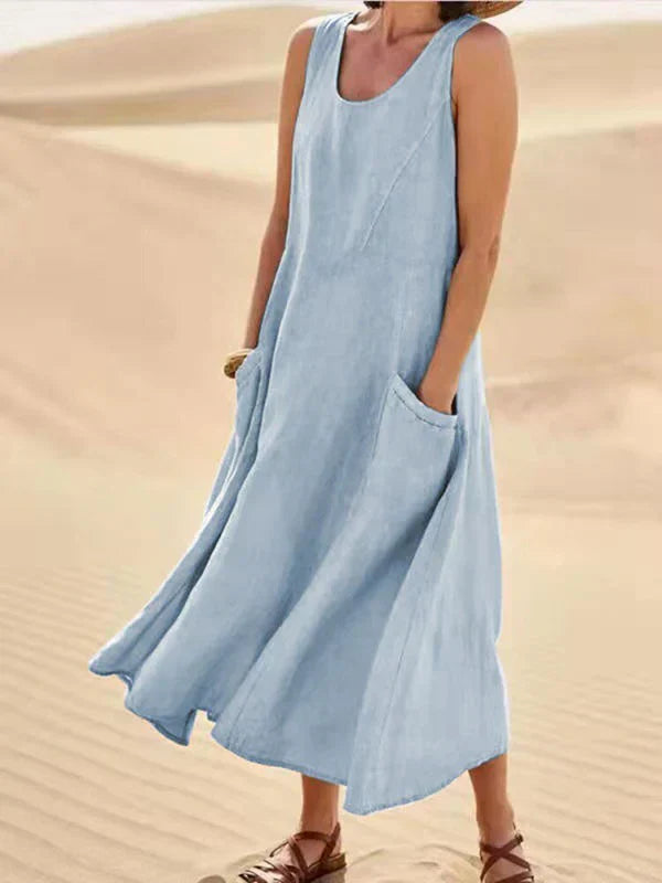 Femme™ | Sleeveless Flowy Midi Dress