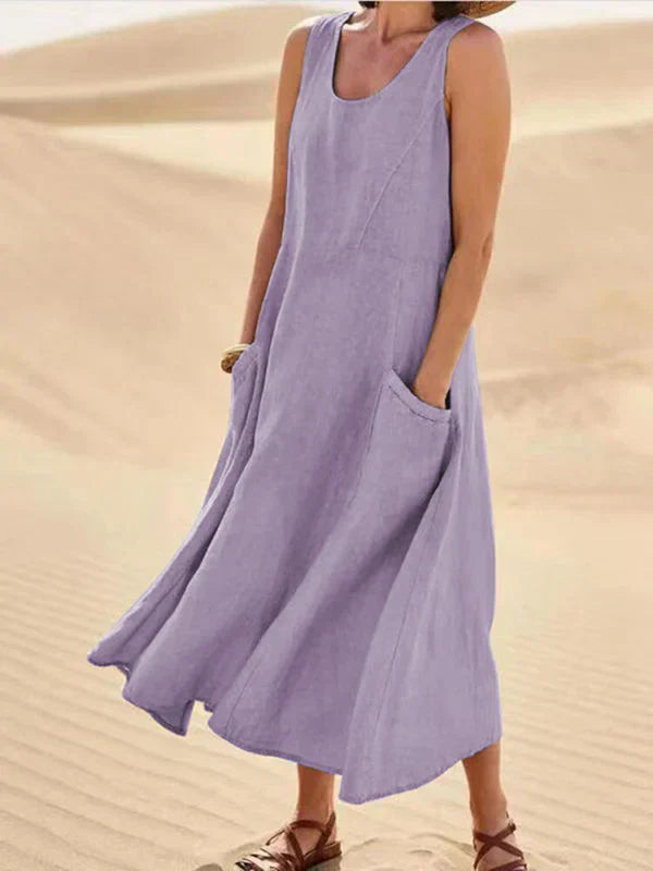 Femme™ | Sleeveless Flowy Midi Dress