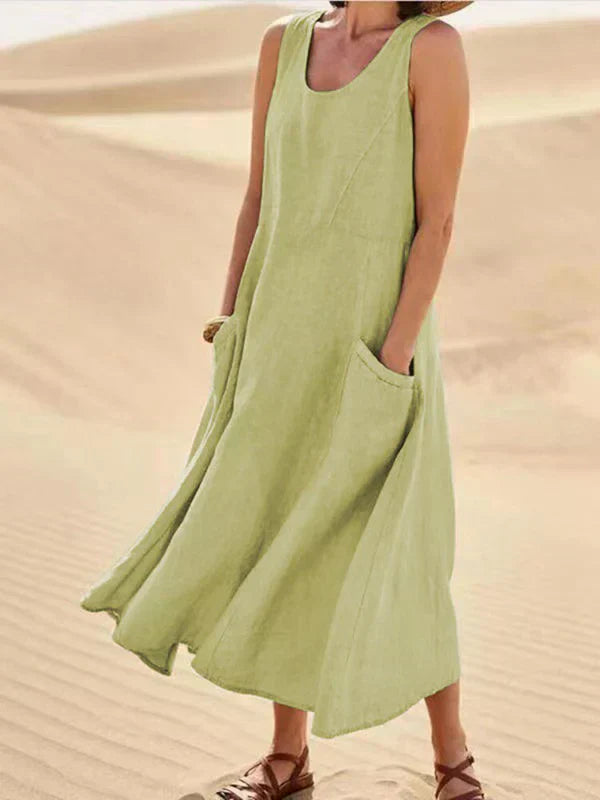 Femme™ | Sleeveless Flowy Midi Dress