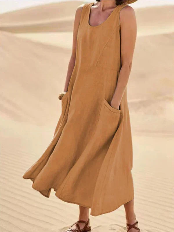 Femme™ | Sleeveless Flowy Midi Dress